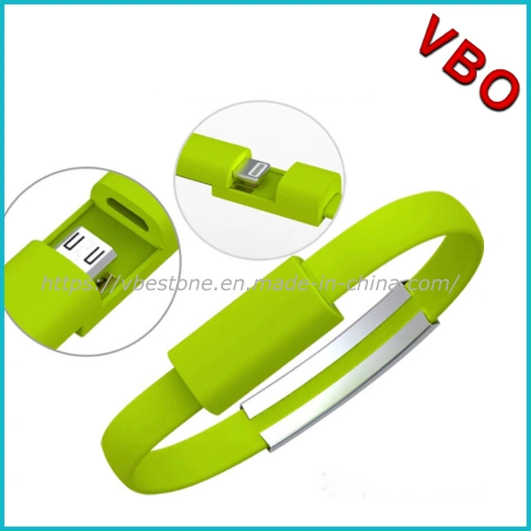 Bracelet Wrist Band USB Charger Charging Data Sync Cable for Android Micro USB and iPhone