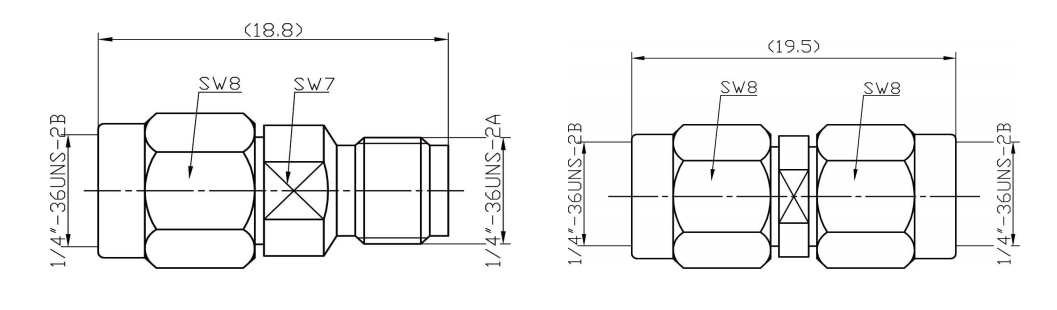 3.5mm Male to 2.92mm RF Coaxial Adapter