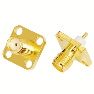 Directamente de fábrica, conector SMA coaxial RF Topwave con brida, la mejor calidad