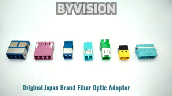 Adaptadores de fibra óptica Suncall Series FC LC Sc MPO Simplex/Duplex/Quad Monomodo/Multimodo Om3/Om4/APC Adaptador de fibra óptica de plástico estándar o híbrido de Byvision